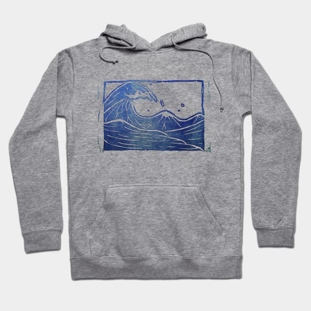 Blue Wave Hoodie by CriSan